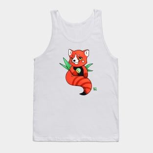 Red Panda With Ice-Cream Tank Top